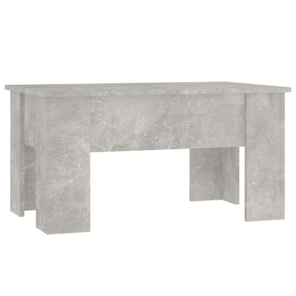 Coffee Table Concrete Gray Engineered Wood W34298