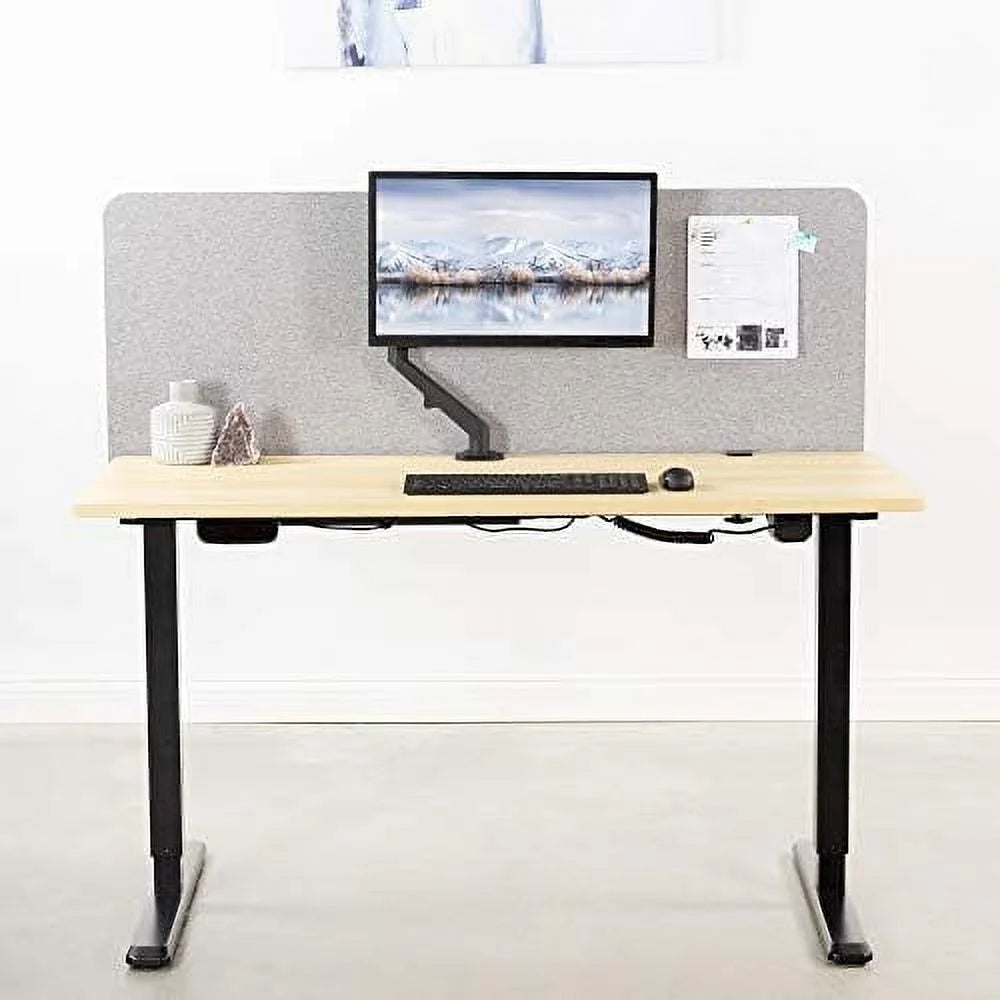 60 X 24 Inch Gray Acoustic Privacy Panel H632