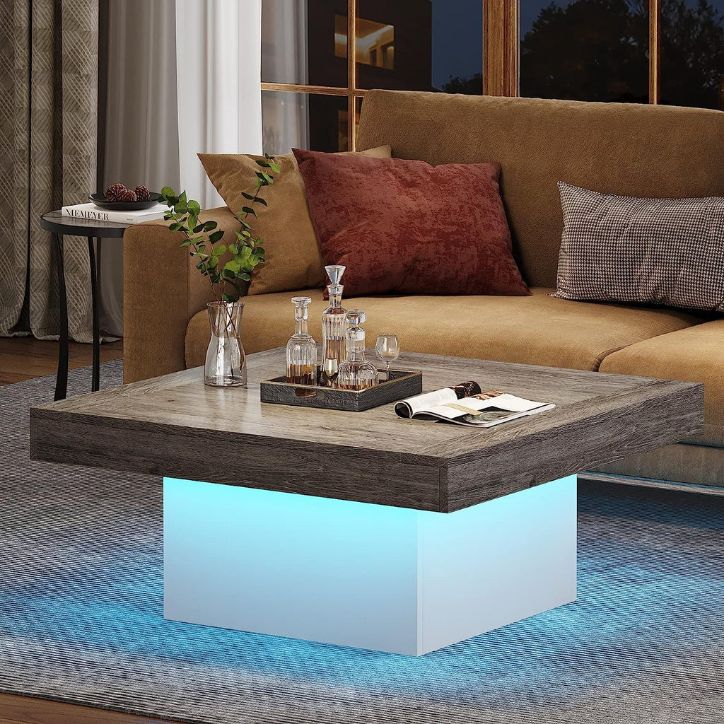 Grey and White Engineered Wood Coffee Table R5877