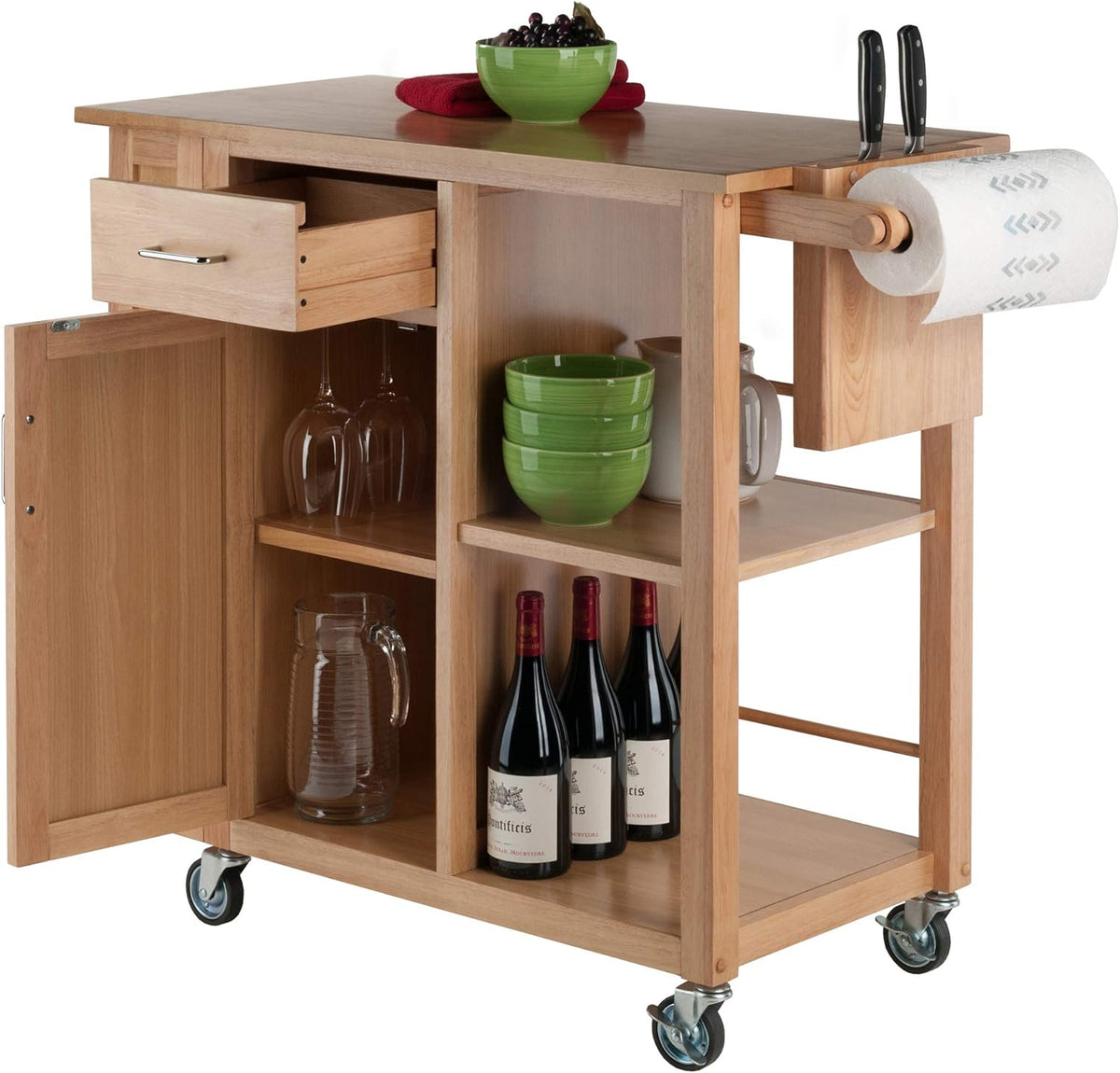Natural Kitchen Cart E2811