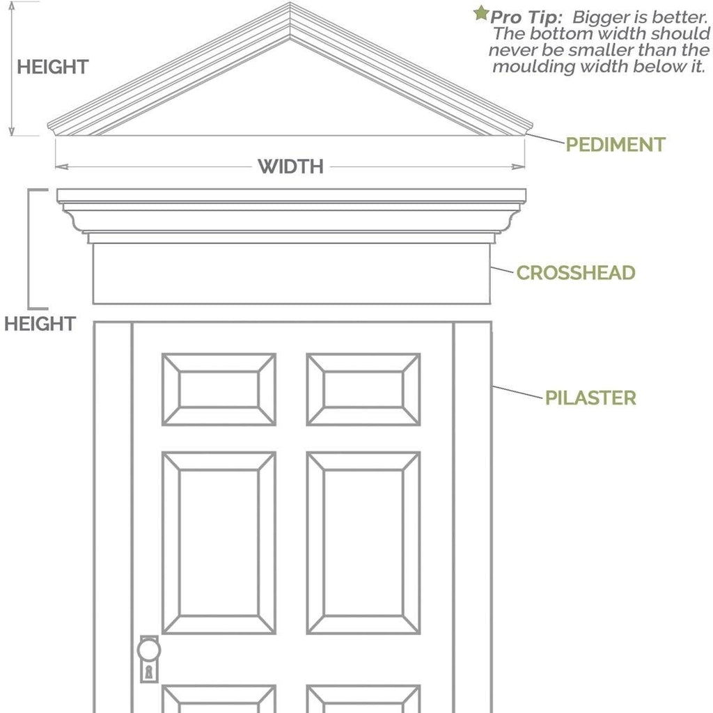PVC Pilaster with Capital & Base (Pair) M6512