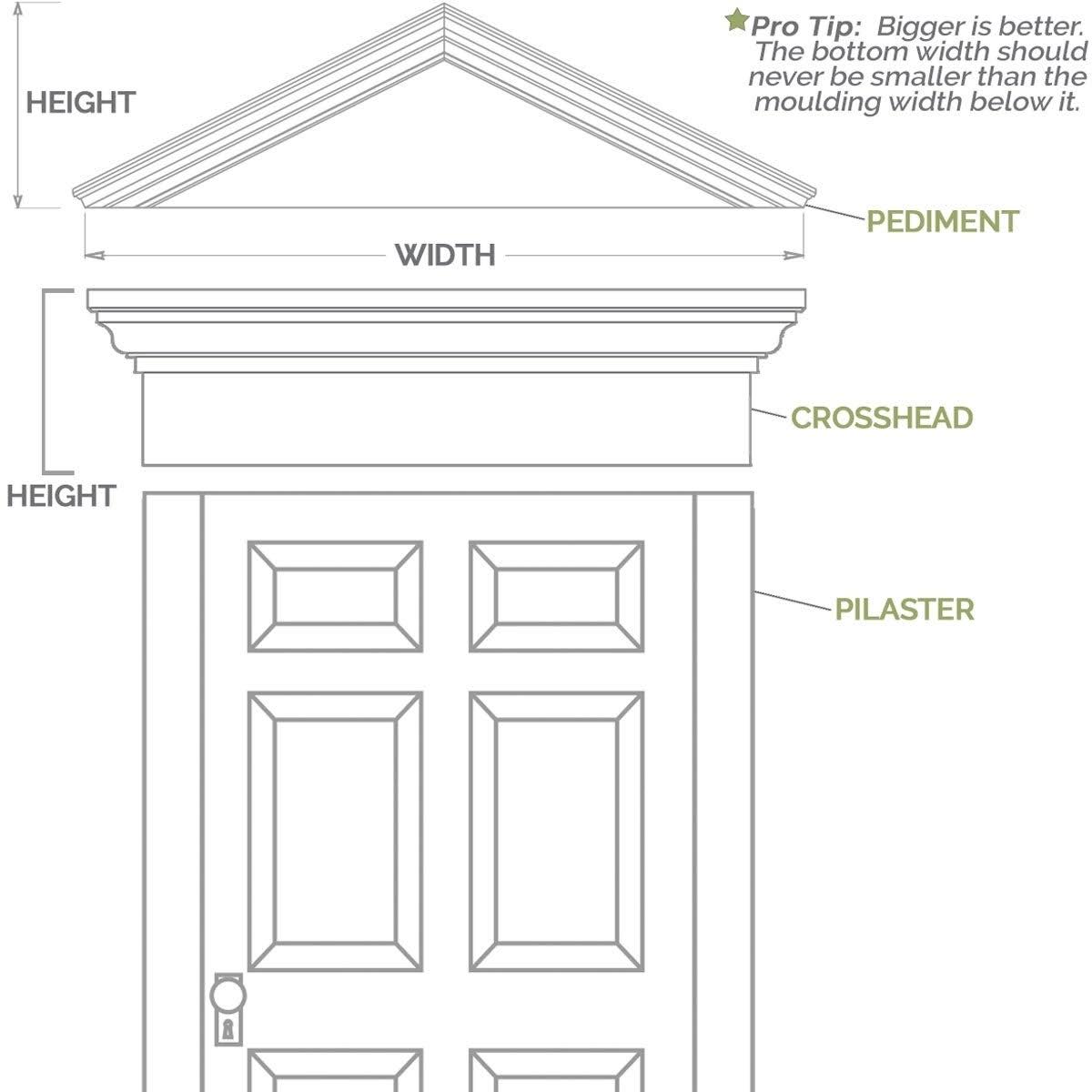 PVC Pilaster with Capital & Base (Pair) M6512