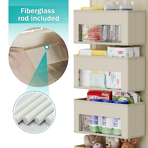 4-Shelf Grey Door Hanging Organizer M982153
