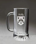 Irish Coat of Arms Glass Beer Mug O60593