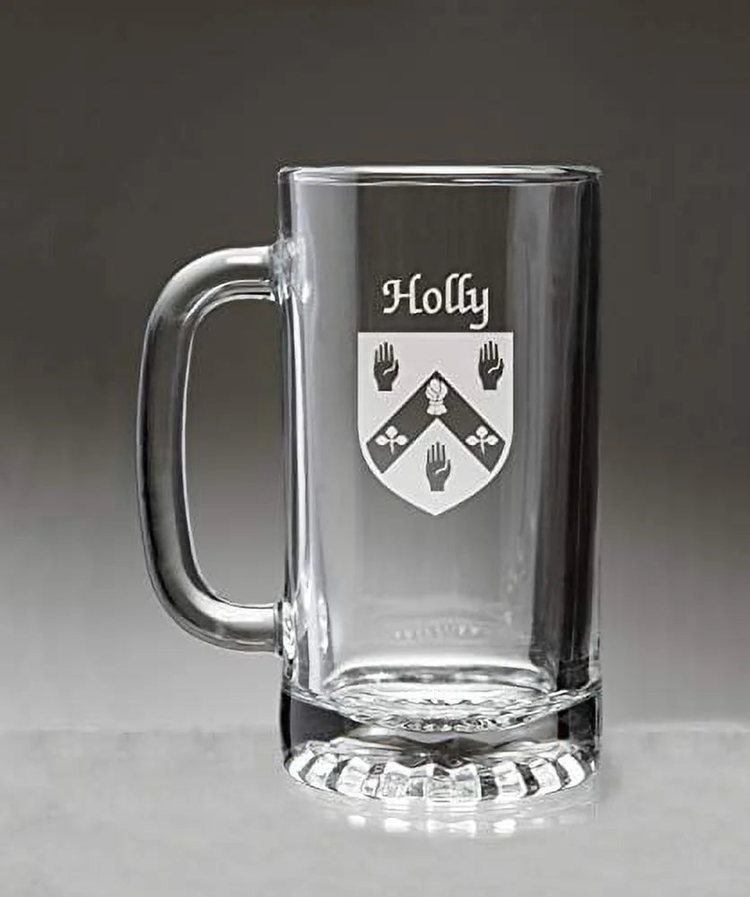 Irish Coat of Arms Glass Beer Mug O60593