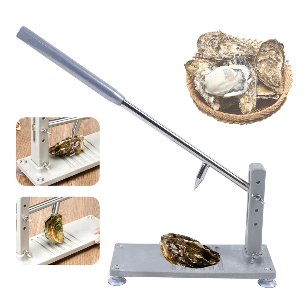 Manual Oyster Clam Shucker Stainless Opener Tool with 2 Blade C73312