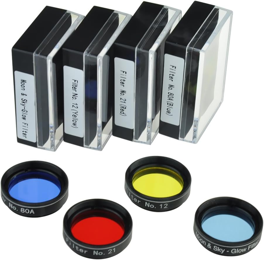 Astronomical Telescope Accessory Kit with Eyepieces, Filter Set, Barlow Lens J44304