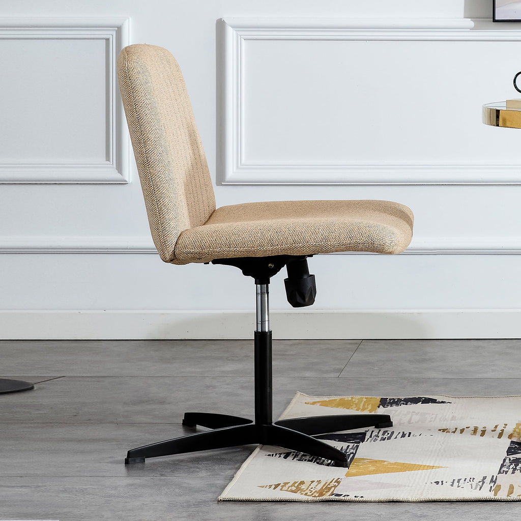 Adjustable Swivel Home Office Computer Chair with Cushion & Black Foot H6947