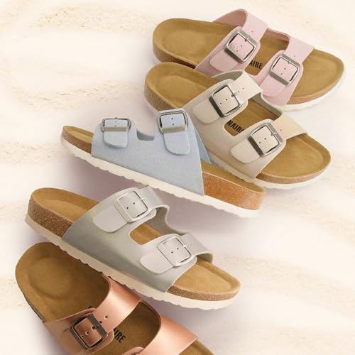 Cork Footbed Sandals with Genuine Suede Footbed L591411