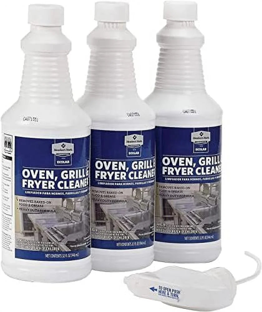 3 Pack Grill Oven And Fryer Cleaner 32 OZ with Sink Strainer E579510