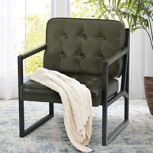 Black Faux Leather Accent Chair Set of 2 A388