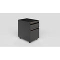 Black/Gray 2-Drawer Mobile Vertical Filing Cabinet N535363
