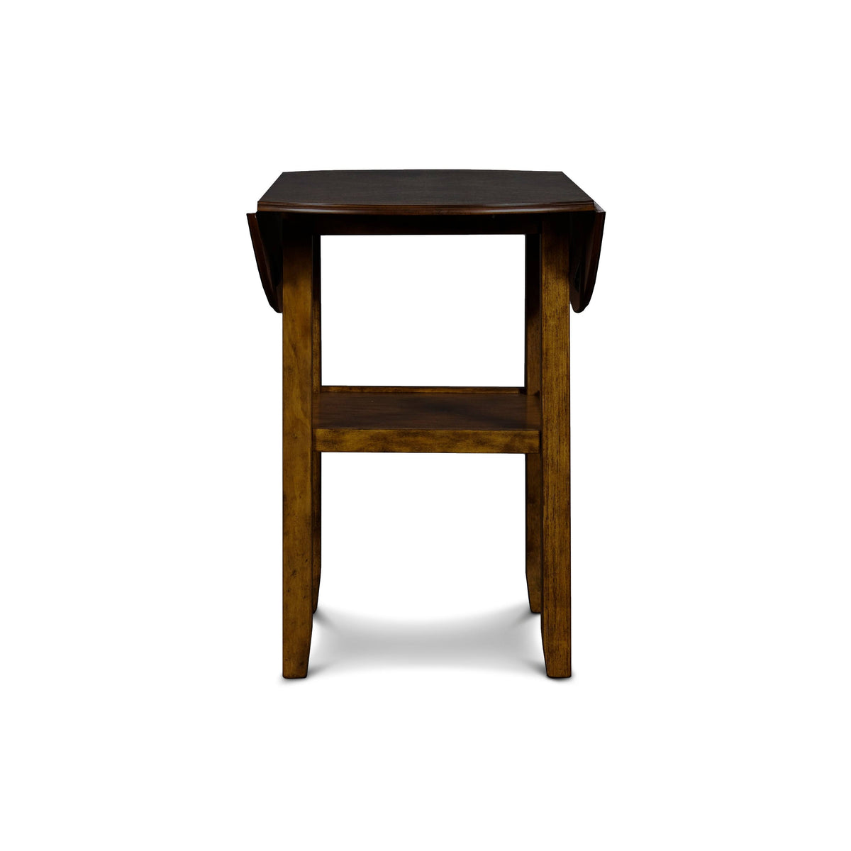 Brown 42x22 Drop Leaf Table with 2 Chairs E187