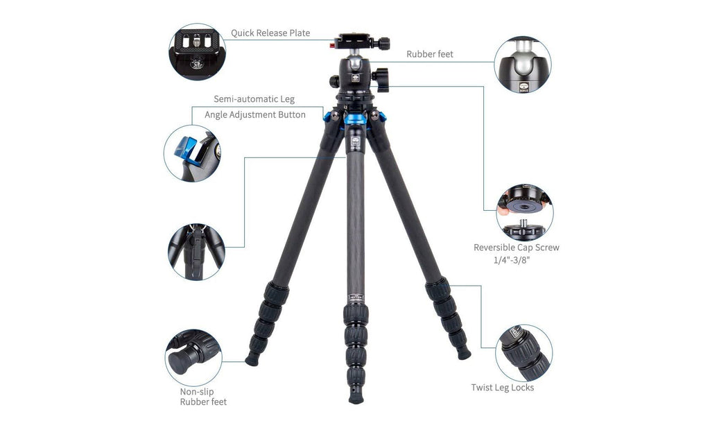 Carbon Fiber Tripod with Ball Head N11199