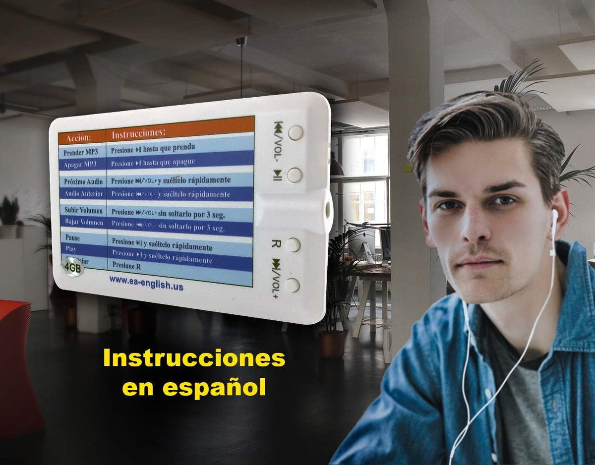 Curso de Ingles Basico con Reproductor Mp3 Ultra Plano, 90 Lecciones en Audio, Spanish Edition, Pack of 2 L1436