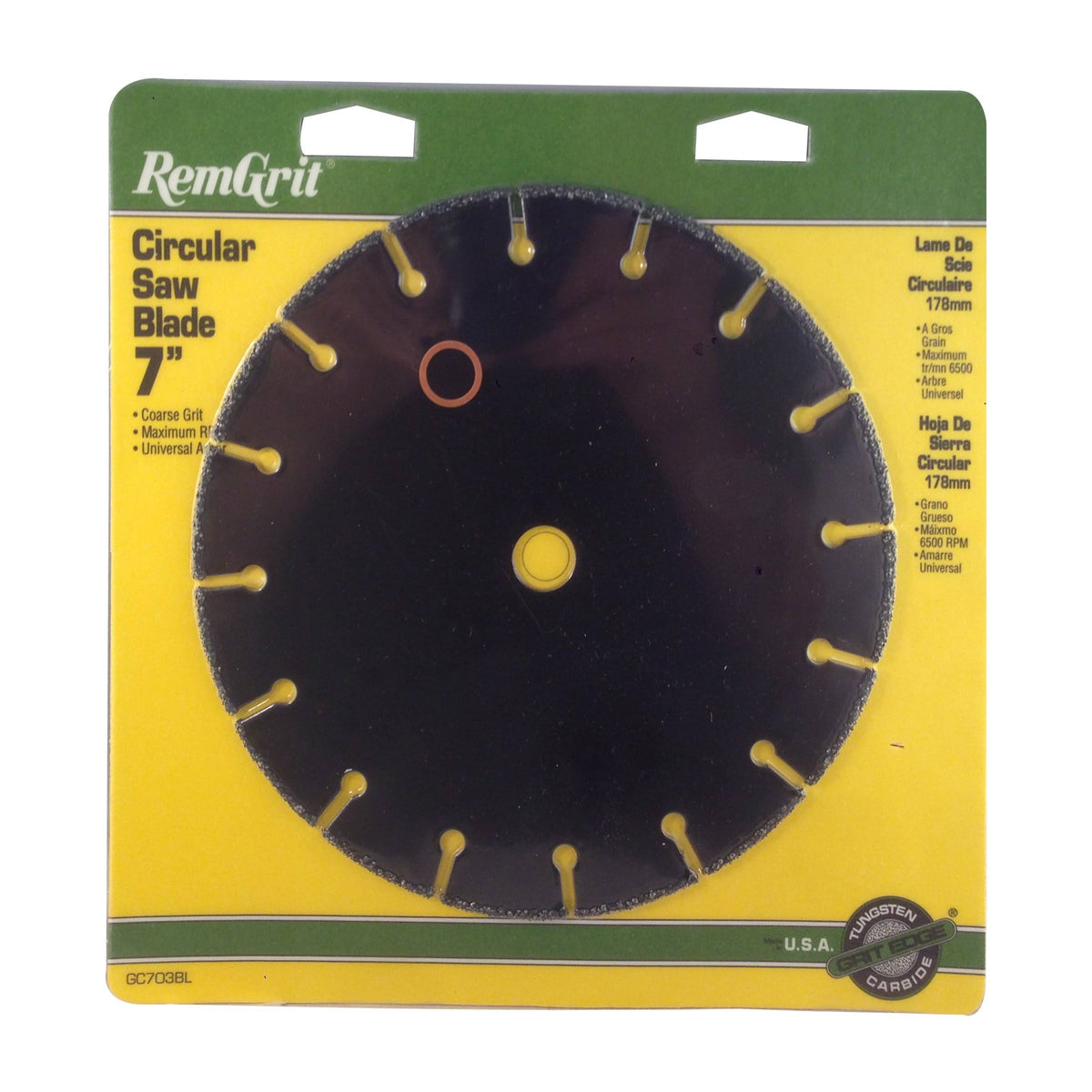 7 in Carbide Grit Circular Saw Blade P2537