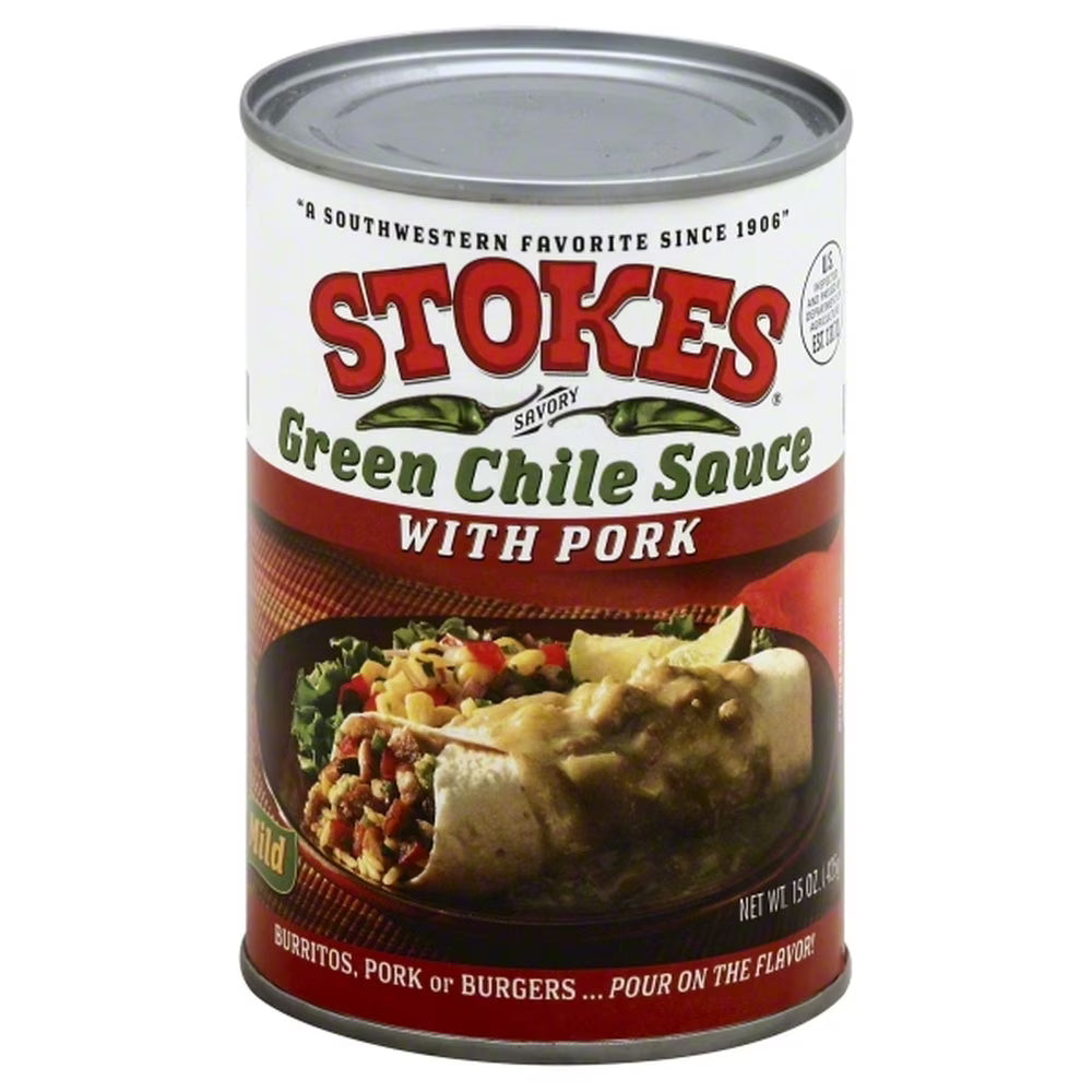Green Chile Sauce with Pork, 15 Ounce (Pack of 4) X761451