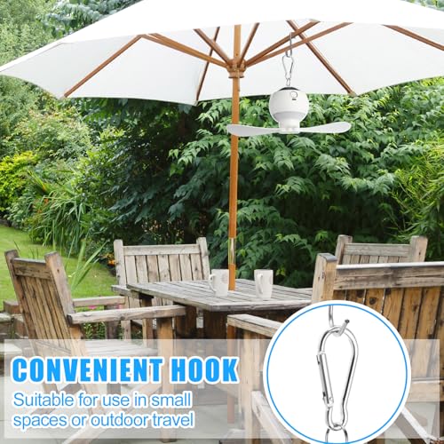 2 Sets Rechargeable Ceiling Fan with LED Lantern U131713