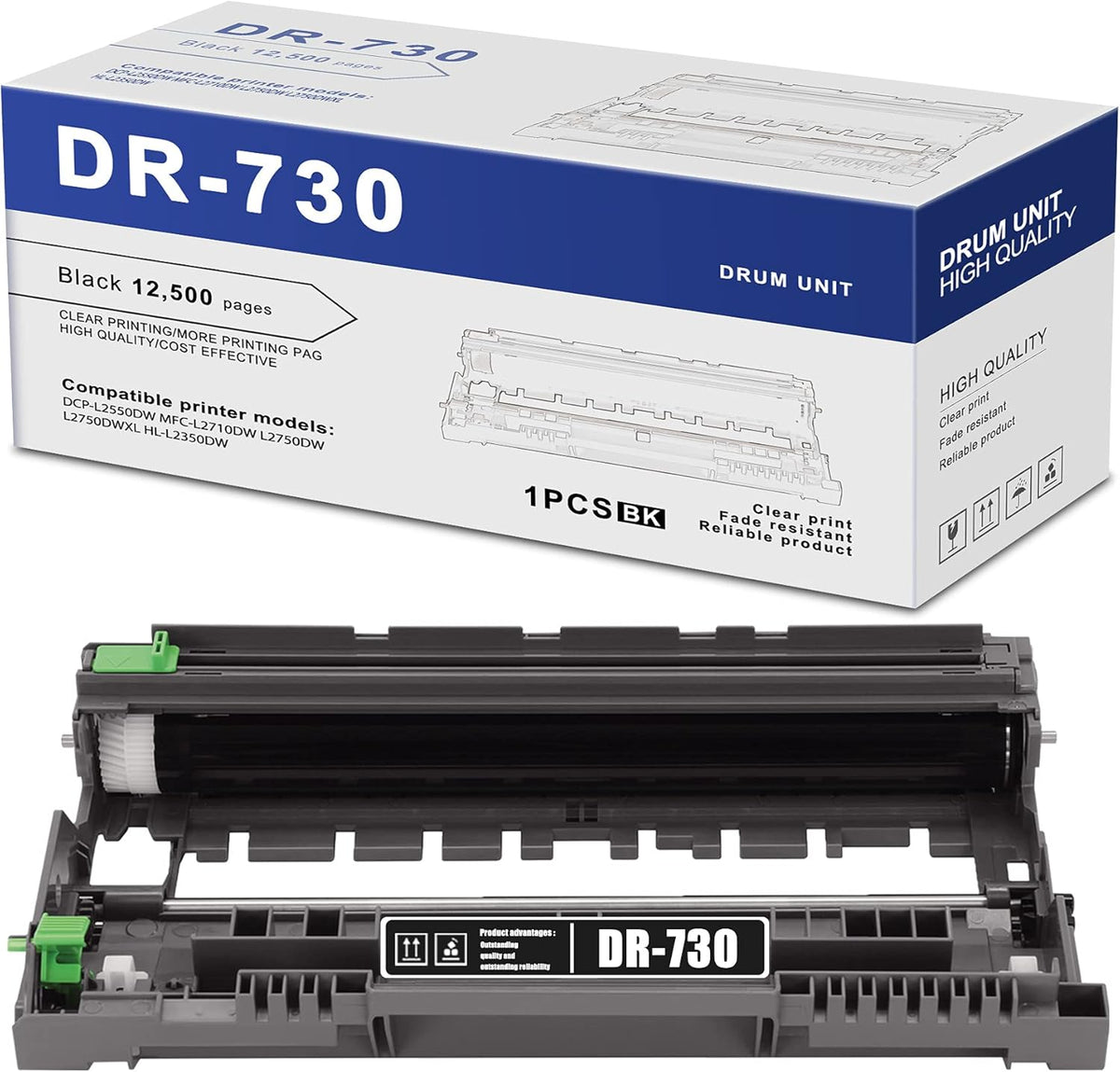 Black Compatible Drum Unit for Brother Printer Y121819