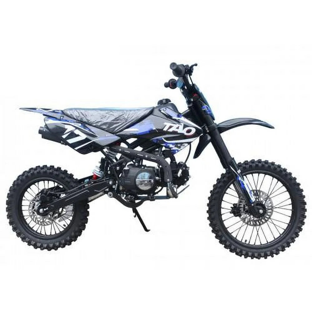 125cc Kids Dirt Bike Automatic Kick Start 17 Inch Front 14 Inch Rear Wheels Blue M28047