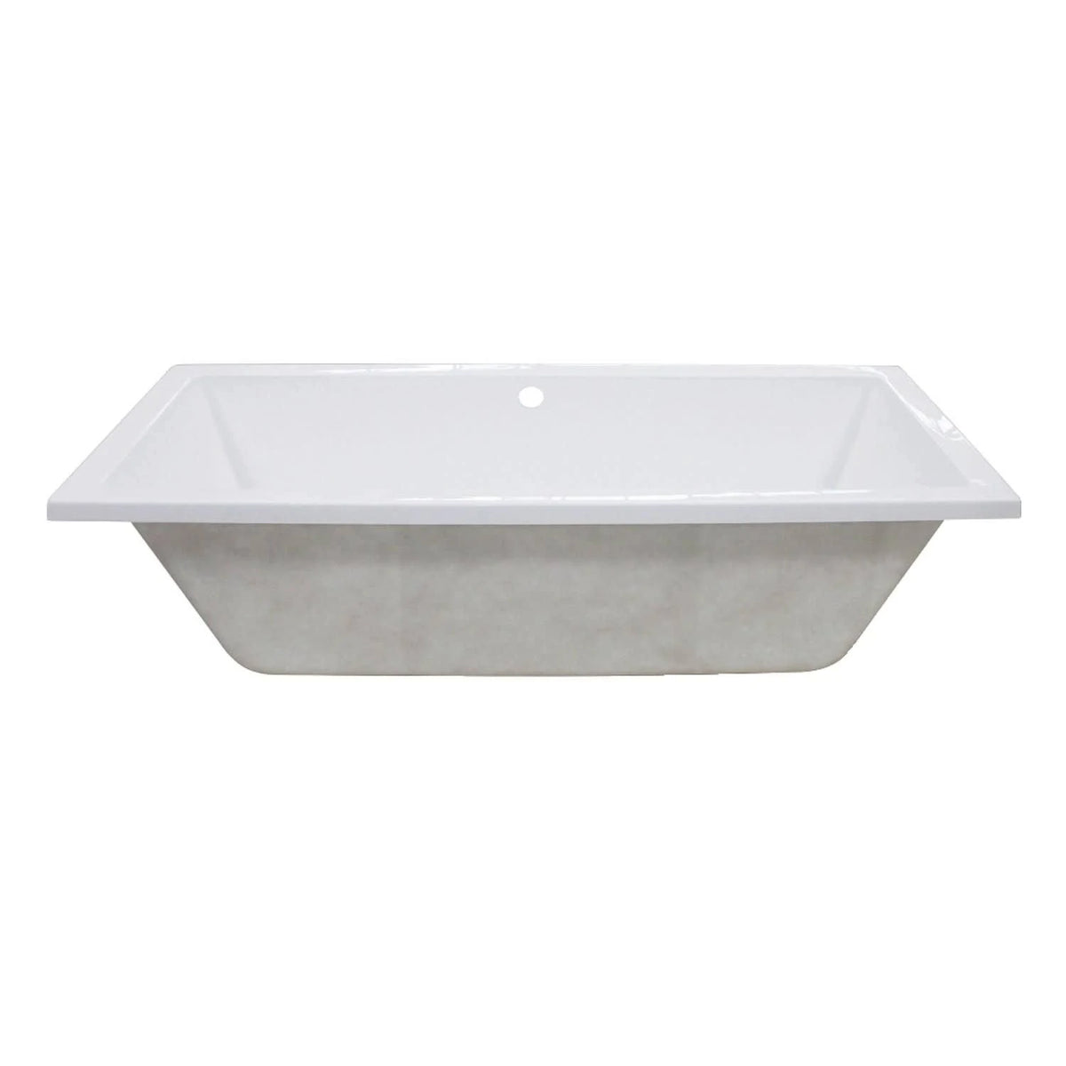 White 59x22 Drop in Acrylic Soaking Tub X5954
