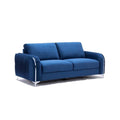 Blue Velvet Solid Pine Wood Sofa G9273