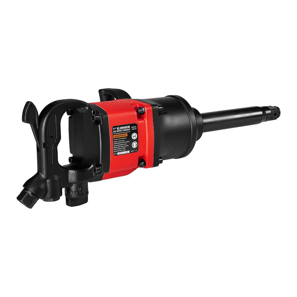 1 in. D-Handle Aluminum Air Impact Wrench, 8 in. Extended Anvil, 2500 ft. lbs., Red V72767
