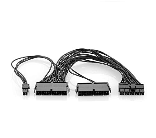 24 Pin Extension Cable Splitter Adapter Kit Black W271