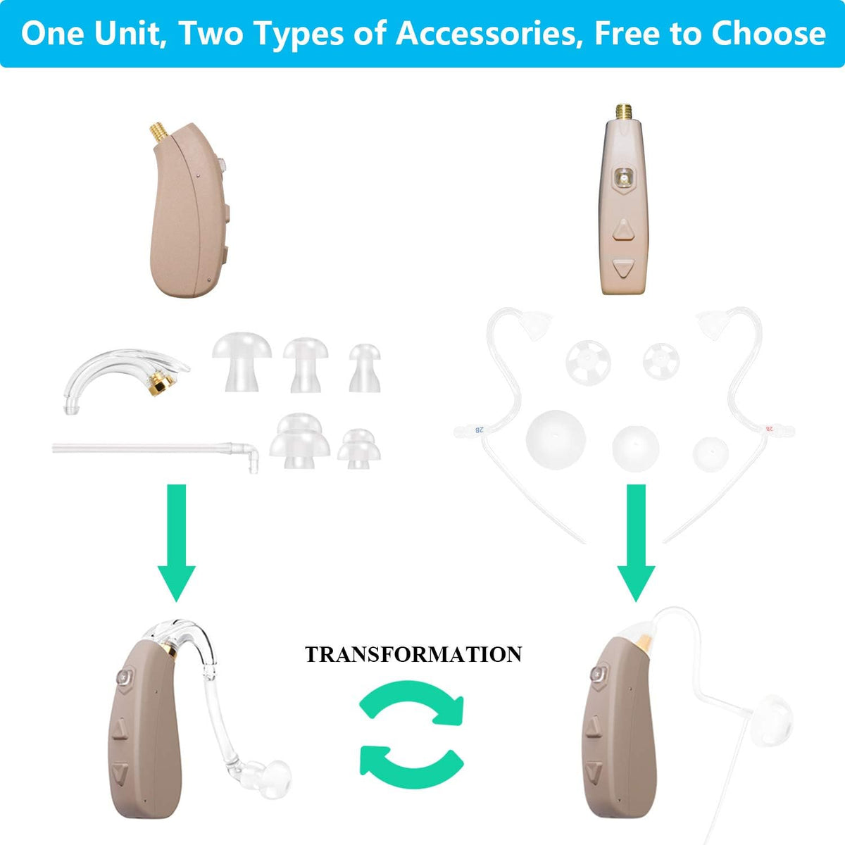 Rechargeable Hearing Amplifier with 4 Channels K489875