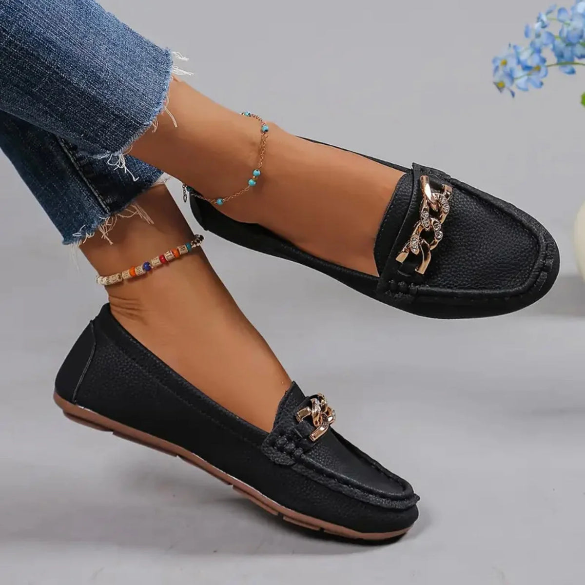 Leather Loafers F8193
