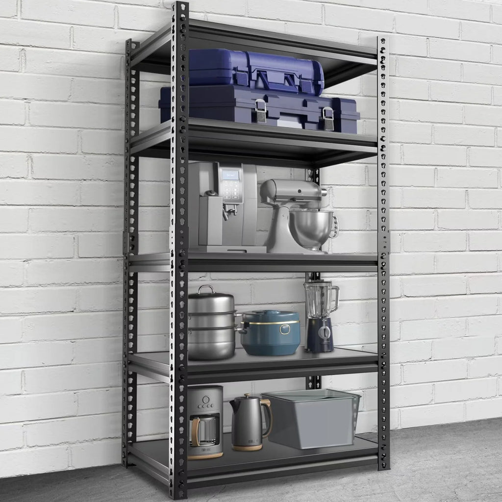 Heavy Duty 5-Tier Metal Garage Storage Shelving Rack, 35.8" W x 16.2" D x 72" H A57960
