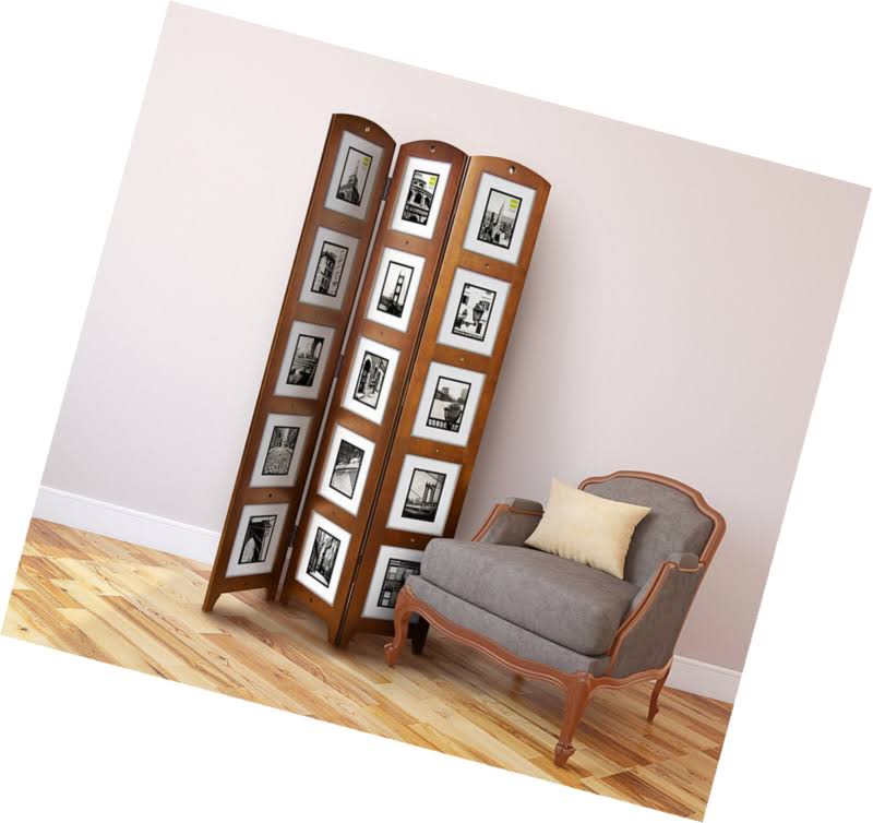 Triple Panel Floor Photo Screen, 33 by 64.5-Inch, Holds 15 - 5 by 7-Inch Photos K866