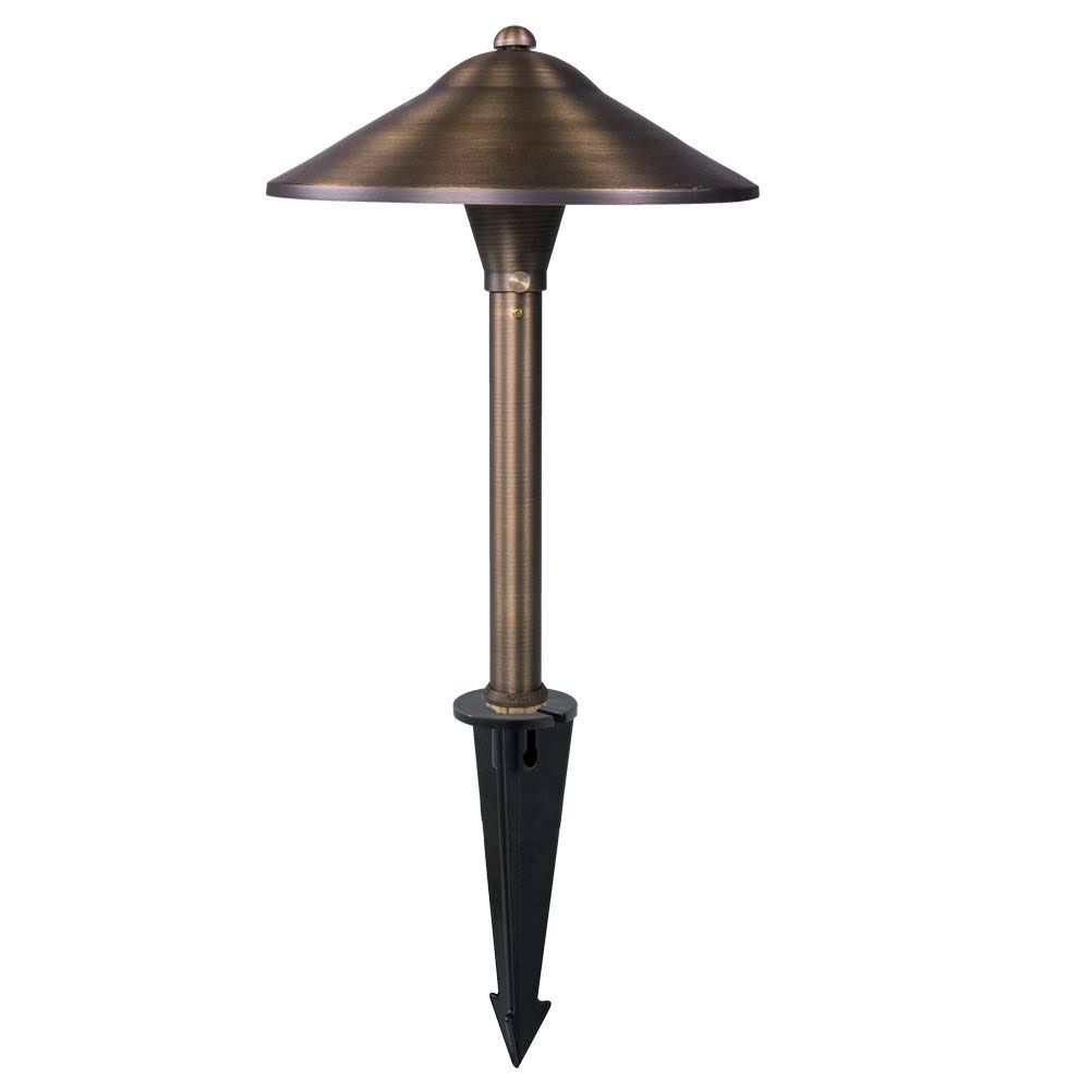 Bronze Solid Cast Brass Mini Path Light with LED Bulb E72380