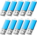 Blue USB 2.0 Flash Drive 8GB 10 Pack I83105