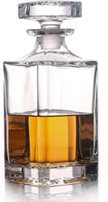 Glass Decanter with Airtight Stopper, 25.97 oz V682311