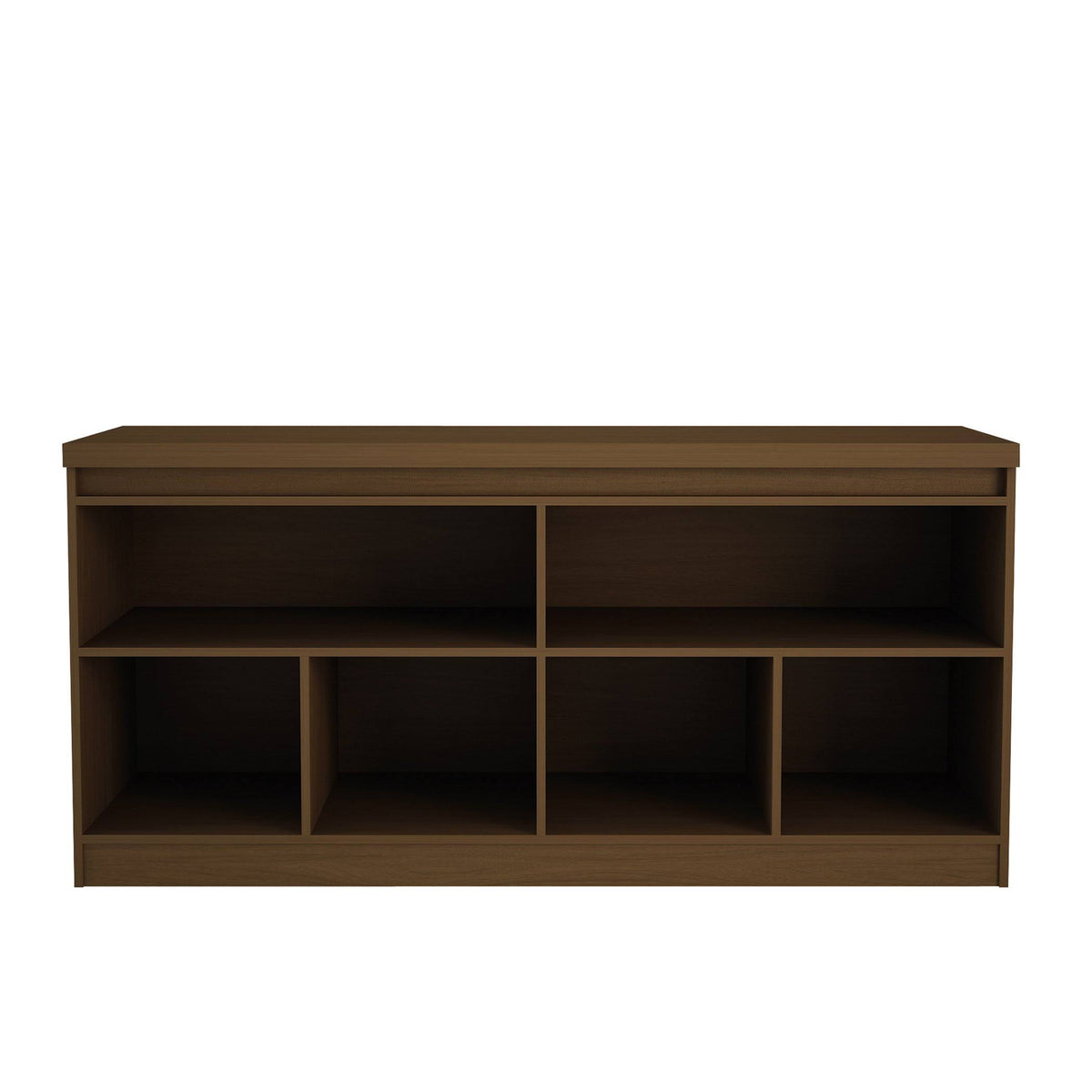 Nut Brown Buffet Cabinet with 6 Shelves W7529