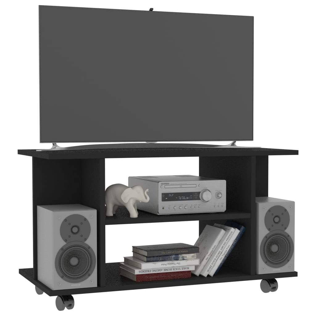 Sonoma Oak Chipboard TV Cabinet with Castors P381