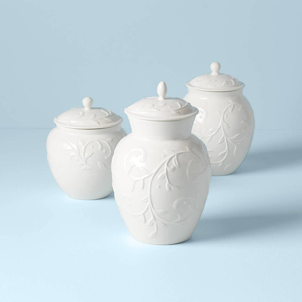 White 3-Piece Canister Set H62311