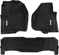 Black TPE All-Weather Floor Mats Full Set Liners X50288