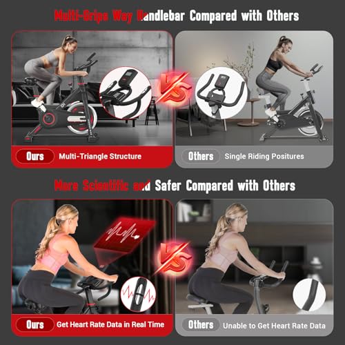 Indoor Cycling Bike with 330lbs Weight Capacity C4064