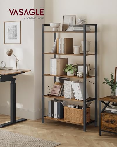 5-Tier Steel Frame Bookshelf K542