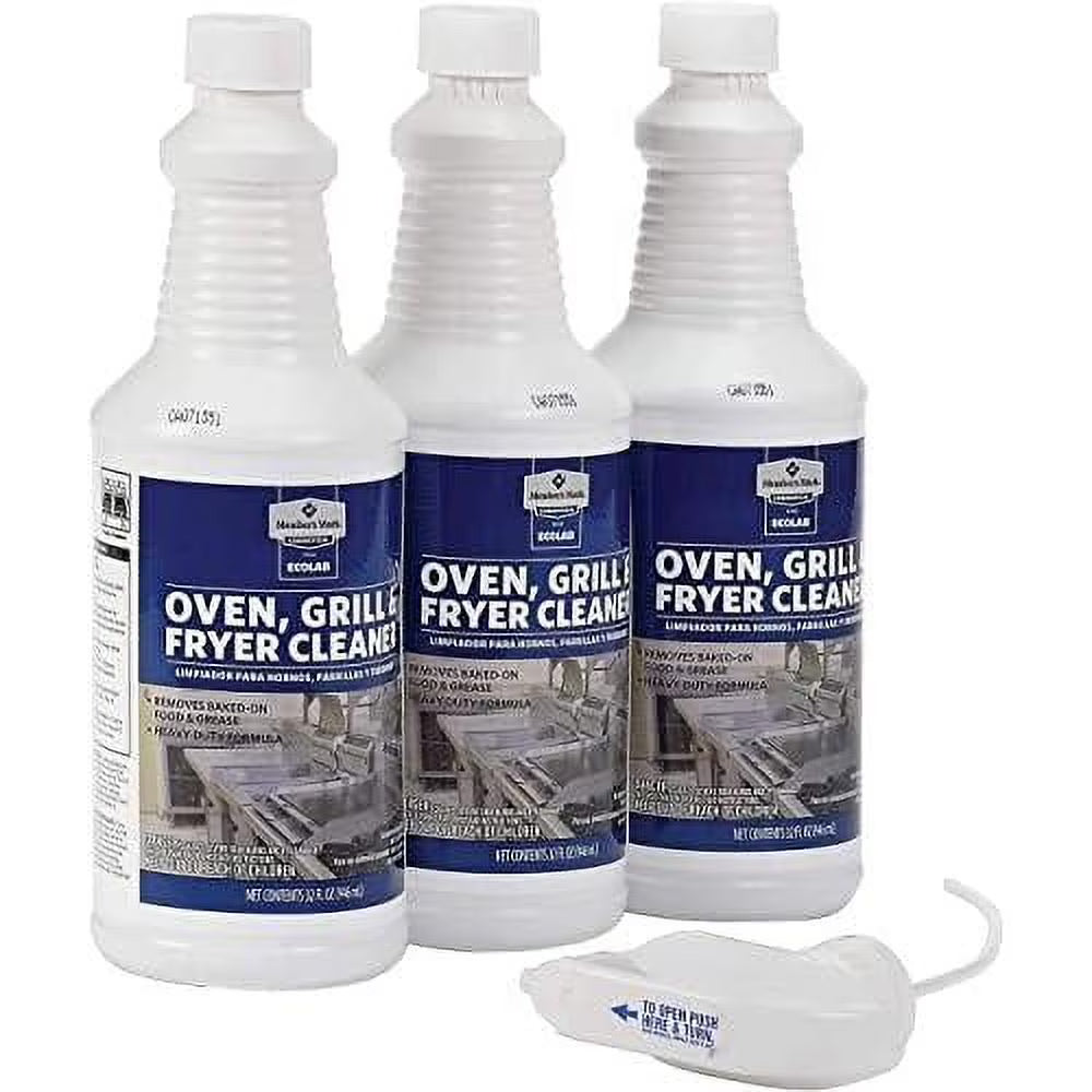 3 Pack Grill Oven And Fryer Cleaner 32 OZ with Sink Strainer E579510