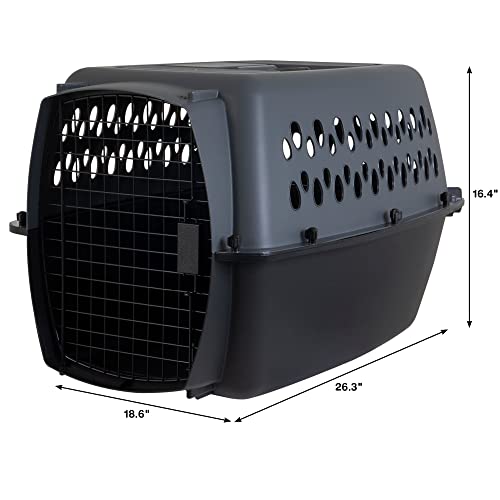 26" Parisian Blue & Black Dog Kennel Q3543