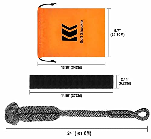 1/2" X 24" Soft Shackle with Extra Sleeves 2-Pack Y329551