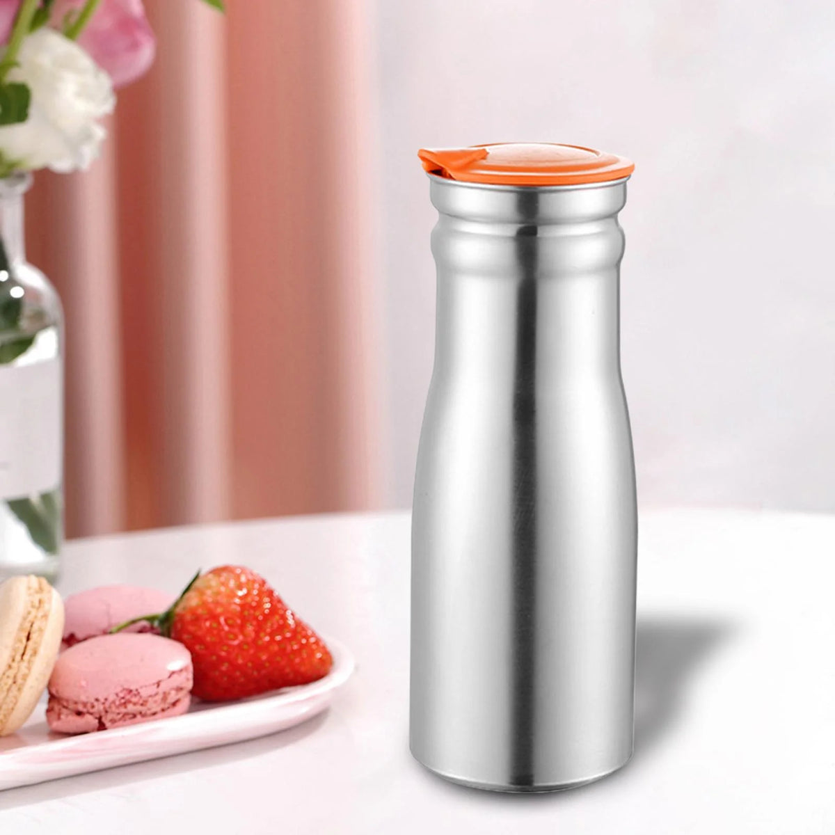 Stainless Steel Bottle with Lid Jug L8016