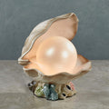 Ivory Resin Clam Night Light, 7 Inches High E185450