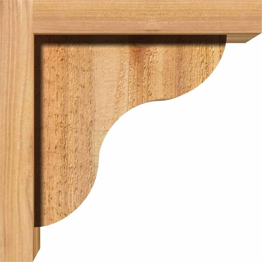 8x22W x 10x22D x 26x22H Western Red Cedar Corbel D76821