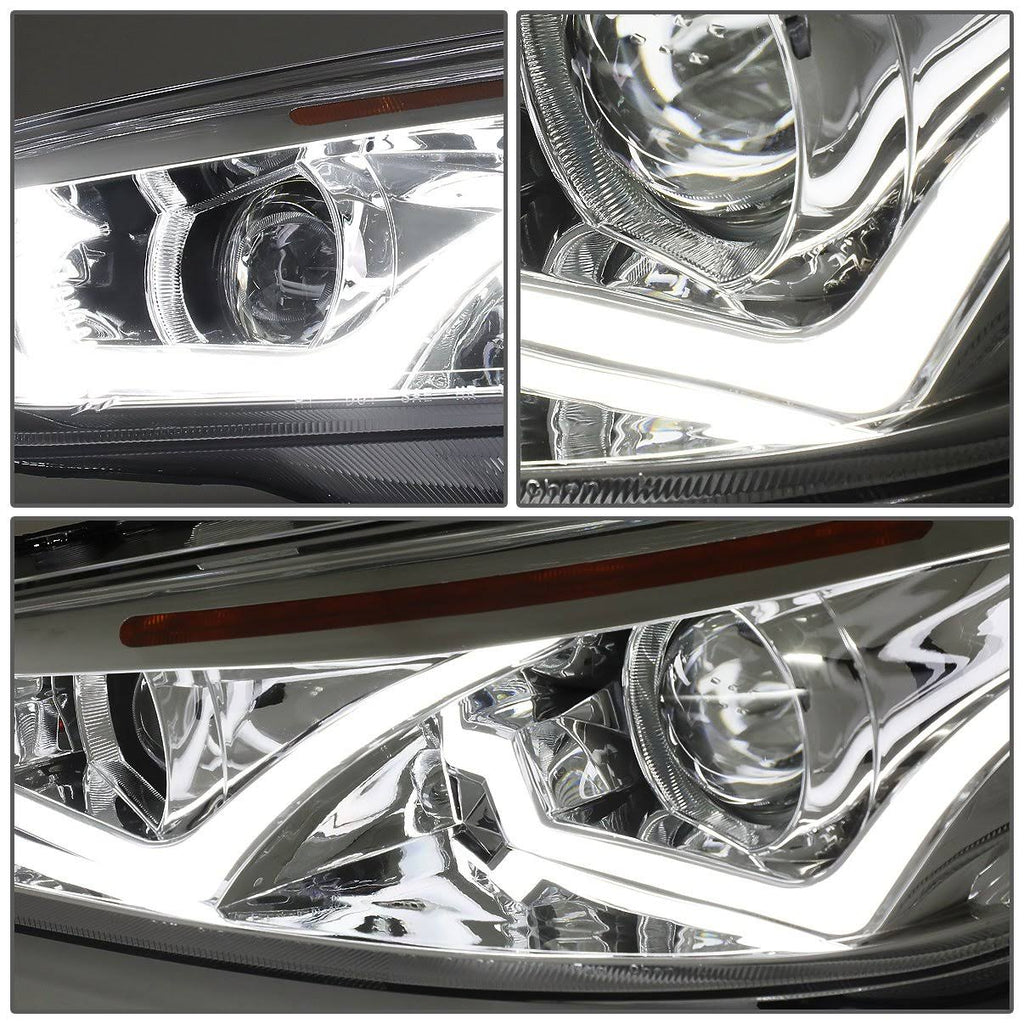 Chrome Housing Amber Corner Projector Headlight L184