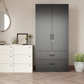 Black 4 Drawer Wooden Dresser with Lock B100