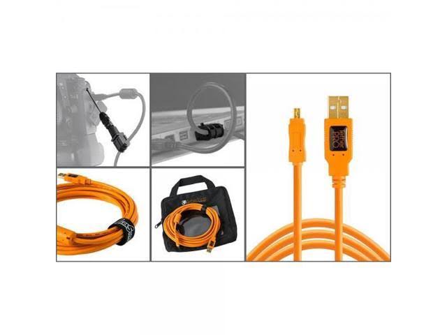 Orange USB 2.0 A Male to Mini-B 8-Pin Cable Starter Kit K1988